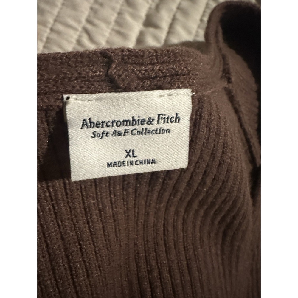 Abercrombie & Fitch Womens Brown Long Sleeve Knit Sweater Size XL - Picture 9 of 9